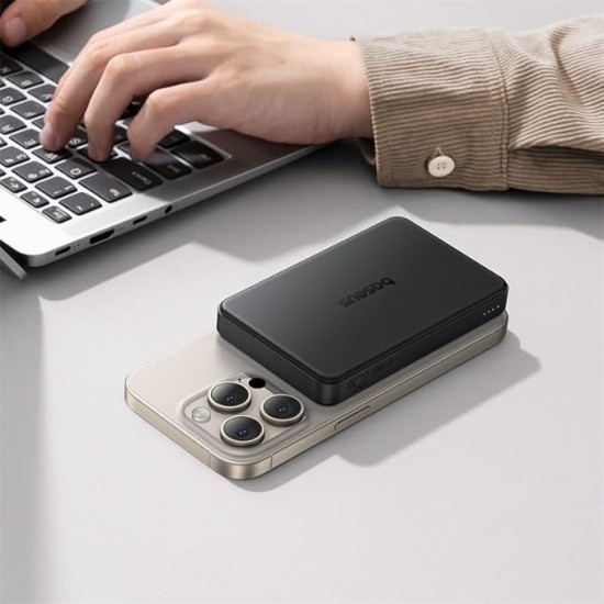 Baseus Airpow II 10000mAh 22.5W Magnetic Wireless Power Bank – Qi2 Certified, MagSafe Compatible, USB-C PD Fast Charging – Cosmic Black Baseus Airpow II 10000mAh 22.5W Magnetic Wireless Power Bank – Qi2 Certified, MagSafe Compatible, USB-C PD Fast Charging – Cosmic Black