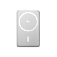 Baseus Nomos Qi2 10000mAh 45W Magnetic Wireless Power Bank – Built-in USB-C Cable, PD Fast Charging, Kickstand Design – Lunar Gray Baseus Nomos Qi2 10000mAh 45W Magnetic Wireless Power Bank – Built-in USB-C Cable, PD Fast Charging, Kickstand Design – Lunar Gray