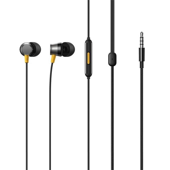 realme Buds 3 (3.5 mm) Wired in Ear Earphones with Mic (Black) realme Buds 3 (3.5 mm) Wired in Ear Earphones with Mic (Black)