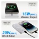 ZEBRONICS MW63 Wireless Power Bank, 10000 mAh, Rapid Charge, Magsafe, Outputs - 20W Wired | 15W Wireless, Type C PD, Built in Protections, LED Indicator, Compatible with iPhone, Made in India