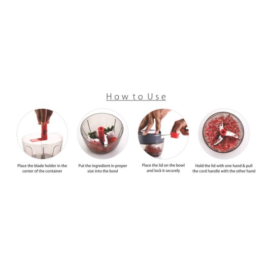 Royal Kitchenware Plastic Turbo Chopper Royal Kitchenware Plastic Turbo Chopper