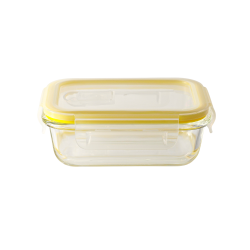Swissboro Fresh Lock Borosilicate Glass Rectangle Container 1 pc-640 ML