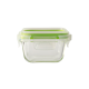 Swissboro Fresh Lock Borosilicate Glass Square Container 1 pc-180 ML