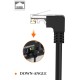 CableCreation Angle CAT6 Ethernet Patch Cable(10 Feet), Downward Angled Lan Cable with 50U Gold Plated Contact, Black Color CableCreation Angle CAT6 Ethernet Patch Cable(10 Feet), Downward Angled Lan Cable with 50U Gold Plated Contact, Black Color