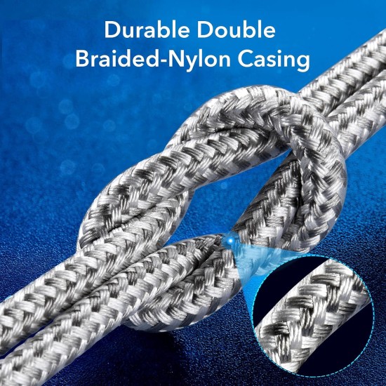 Esr Usb-C To Lightning Cable, (1 Meter, Mfi-Certified), Pd Fast Charging Adapter Cable For Iphone 13/13 Mini/13 Pro/13 Pro Max/12/12 Mini/12 Pro/12 Pro Max/Se 2022/11/Xr,Braided Nylon,(Pack of 1),Silver Esr Usb-C To Lightning Cable, (1 Meter, Mfi-Certified), Pd Fast Charging Adapter Cable For Iphone 13/13 Mini/13 Pro/13 Pro Max/12/12 Mini/12 Pro/12 Pro Max/Se 2022/11/Xr,Braided Nylon,(Pack of 1),Silver