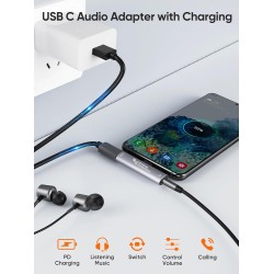 CableCreation USB Type C to 3.5mm Headphone Audio Adapter with PD Fast Charging Adapter, Compatible with OnePlus Nord 2T/10 Pro,Pixel 2/2XL/3/3XL, Note 10/9, Galaxy S22/S20/S20+ CableCreation USB Type C to 3.5mm Headphone Audio Adapter with PD Fast Charging Adapter, Compatible with OnePlus Nord 2T/10 Pro,Pixel 2/2XL/3/3XL, Note 10/9, Galaxy S22/S20/S20+