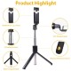 Bluetooth Extendable Wireless Ultra-Compact Selfie Stick with Remote and Tripod Stand for iPhone, Samsung, All Android, All Type C and More Bluetooth Extendable Wireless Ultra-Compact Selfie Stick with Remote and Tripod Stand for iPhone, Samsung, All Android, All Type C and More
