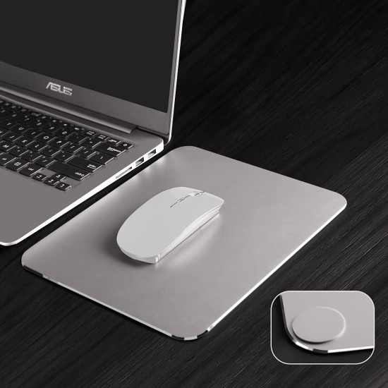 winPlus Aluminum Mouse Pad, Smooth Magic Gaming Mouse Pad Ultra Thin Noiseless Mouse Mat for Laptop and Computer (245x202mm) winPlus Aluminum Mouse Pad, Smooth Magic Gaming Mouse Pad Ultra Thin Noiseless Mouse Mat for Laptop and Computer (245x202mm)