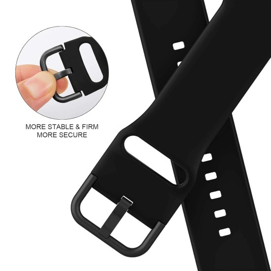 VEMIGON Compatible with Apple Watch Straps 49mm 45mm 44mm 42mm, Soft Silicone band with Classic Clasp for iWatch Series 8 7 6 5 4 3 2 1 SE Ultra (Watch Not Included)(49/45/44/42mm, Black) VEMIGON Compatible with Apple Watch Straps 49mm 45mm 44mm 42mm, Soft Silicone band with Classic Clasp for iWatch Series 8 7 6 5 4 3 2 1 SE Ultra (Watch Not Included)(49/45/44/42mm, Black)