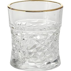 Morocco Juice Glass 230 ml - Set of 6 Pcs YG1688 - With Gold Line 