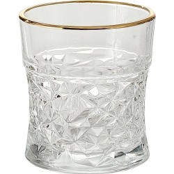 Morocco Juice Glass 230 ml - Set of 6 Pcs YG1688 - With Gold Line 
