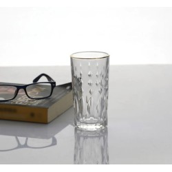 Tokyo Water Glass 290 ml - Set of 6 Pc YG1693 - With Gold Line 