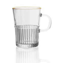 Casablanca Beer Mug 490ml - Set of 4 Pcs - With Gold Line YG1874