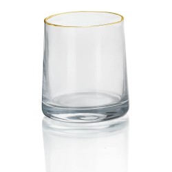  NewYork Whisky Glass 270 ml Set of 6 Pc YG1875 - With Gold Line 