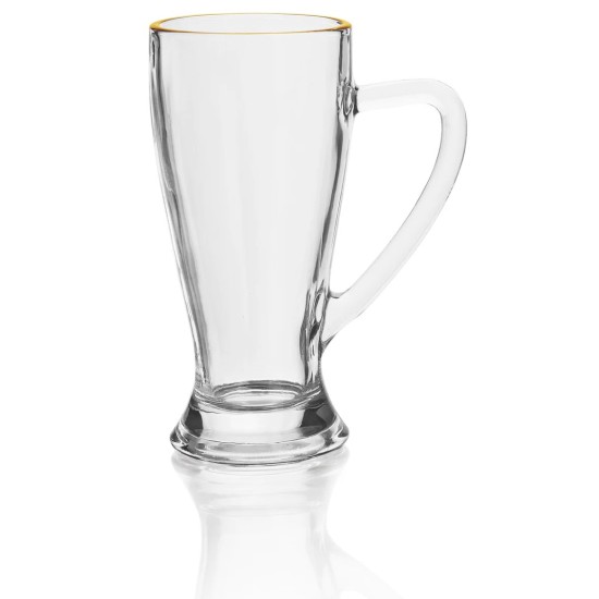 Florida Latte Coffee Mug 285ml Set of 4 Pcs - With Gold Line YG1877