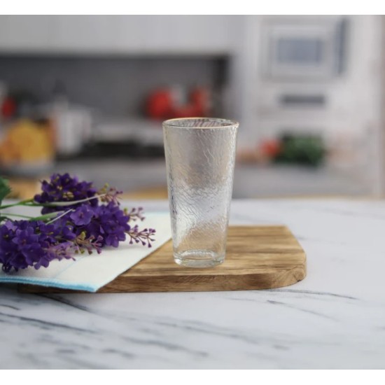 Crystal Water Glass 370 ml - Set of 6 Pcs YG19538 - With Gold Line Crystal Water Glass 370 ml - Set of 6 Pcs YG19538 - With Gold Line