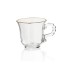 Crystal Glass Mug 210ml - Set Of 6 Pcs YG19539