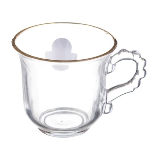 Crystal Glass Mug 210ml - Set Of 6 Pcs YG19539