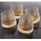 Crystal Rolling Juice Glass - 165 ml Set of 6 Pcs YG19549 -With Gold Line Crystal Rolling Juice Glass - 165 ml Set of 6 Pcs YG19549 -With Gold Line