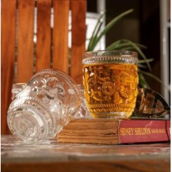 Crystal Whisky Glass - 340 ml Set of 6 Pc YG19554 - With Gold Line
