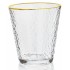 Crystal Whisky Glass 315ml Set of 6 Pcs YG19558 - With Gold Line