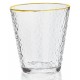 Crystal Whisky Glass 315ml Set of 6 Pcs YG19558 - With Gold Line Crystal Whisky Glass 315ml Set of 6 Pcs YG19558 - With Gold Line