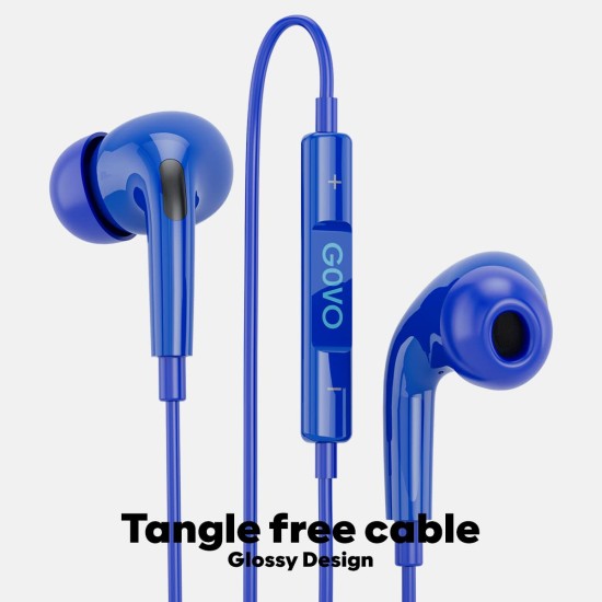 GOVO GOBASS 400 in-Ear Earphones with 10mm Drivers, Tangle Free cable & 3.5mm Jack Wired (Platinum Black, In the Ear) GOVO GOBASS 400 in-Ear Earphones with 10mm Drivers, Tangle Free cable & 3.5mm Jack Wired (Platinum Black, In the Ear)
