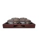 SHAPES Serving Bowl 9pc set Wooden Tray
