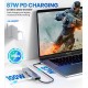 Verilux ® USB C Hub Multiport Adapter 6 in 1 Portable Aluminum USB Extender Verilux ® USB C Hub Multiport Adapter 6 in 1 Portable Aluminum USB Extender