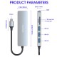 Verilux ® USB C Hub Multiport Adapter 6 in 1 Portable Aluminum USB Extender Verilux ® USB C Hub Multiport Adapter 6 in 1 Portable Aluminum USB Extender