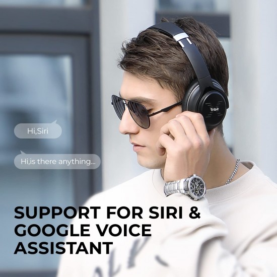 Tribit XFree Go Headphones with Mic - Black Tribit XFree Go Headphones with Mic - Black