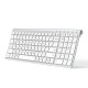 iClever Bluetooth Keyboard BK10, Multi-Device Rechargeable Wireless Keyboard - Sliver iClever Bluetooth Keyboard BK10, Multi-Device Rechargeable Wireless Keyboard - Sliver