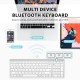 iClever Bluetooth Keyboard BK10, Multi-Device Rechargeable Wireless Keyboard - Sliver iClever Bluetooth Keyboard BK10, Multi-Device Rechargeable Wireless Keyboard - Sliver