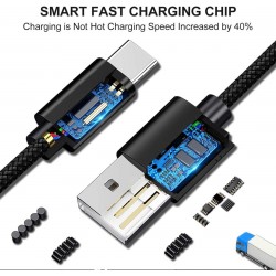 Wayona USB Type C Long Charger Cable Fast Charging USB C Cable (6 FT Pack of 1, Black) Wayona USB Type C Long Charger Cable Fast Charging USB C Cable (6 FT Pack of 1, Black)