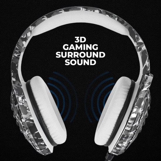 Cosmic Byte GS430 Gaming Headphone, 7 Color RGB LED and Microphone for PC, PS5, Xbox, Mobiles, Tablets, Laptops (Camo Black) Cosmic Byte GS430 Gaming Headphone, 7 Color RGB LED and Microphone for PC, PS5, Xbox, Mobiles, Tablets, Laptops (Camo Black)