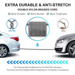 Wayona Type C to Type C 6FT/2M 65W Long Fast Charging Cable Compatible - (2M, Grey) Wayona Type C to Type C 6FT/2M 65W Long Fast Charging Cable Compatible - (2M, Grey)