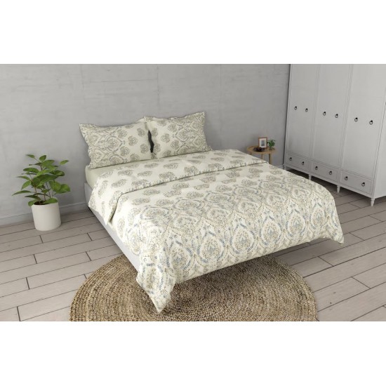 Raymond Home Crystal 200 TC King Size Bedsheet with 2 Pillow Covers Raymond Home Crystal 200 TC King Size Bedsheet with 2 Pillow Covers