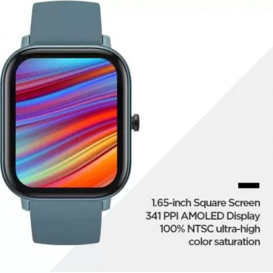 huami Amazfit GTS 1,65 HD AMOLED Ultrathin and lightweight metal body Smartwatch (Blue Strap, Regular) huami Amazfit GTS 1,65 HD AMOLED Ultrathin and lightweight metal body Smartwatch (Blue Strap, Regular)