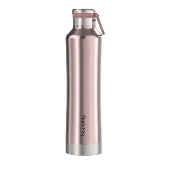 Nouvetta Jet Double Wall Stainless Steel Flask Bottle, 1000 ml - Rose Gold Nouvetta Jet Double Wall Stainless Steel Flask Bottle, 1000 ml - Rose Gold