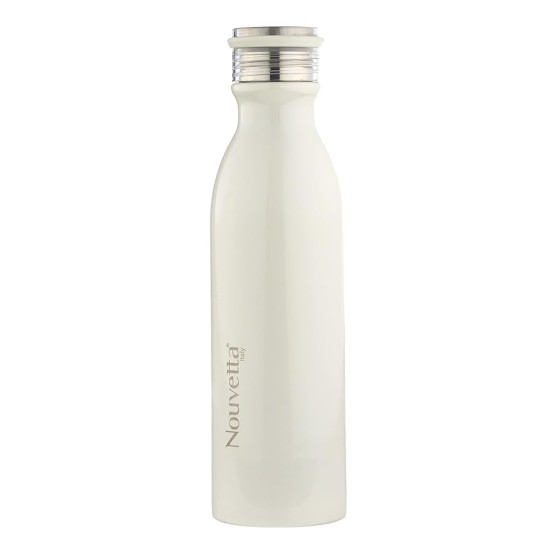 Nouvetta Double Wall Bottle - White 750 ml Bottle (Pack of 2, White, Steel) Nouvetta Double Wall Bottle - White 750 ml Bottle (Pack of 2, White, Steel)