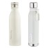 Nouvetta Double Wall Bottle - White 750 ml Bottle (Pack of 2, White, Steel)