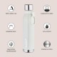Nouvetta Double Wall Bottle - White 750 ml Bottle (Pack of 2, White, Steel) Nouvetta Double Wall Bottle - White 750 ml Bottle (Pack of 2, White, Steel)