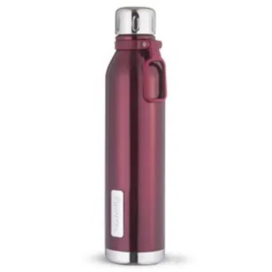 Nouvetta Etihad Double Wall Bottle - Red 750 ml Bottle  (Pack of 2, Red, Steel) 