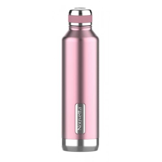 Nouvetta Elite Double Wall Stainless Steel Flask, 1000 ml, Pink Nouvetta Elite Double Wall Stainless Steel Flask, 1000 ml, Pink