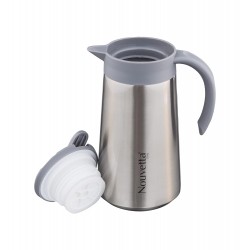 Nouvetta Amaze Hot and Cold Stainless Steel Teapot, Vaccum Insulated Kettle, 1000 ml, Steel Nouvetta Amaze Hot and Cold Stainless Steel Teapot, Vaccum Insulated Kettle, 1000 ml, Steel