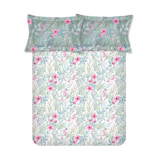 Raymond Home Vision 144 TC King Size Bedsheet with 2 Pillow Covers